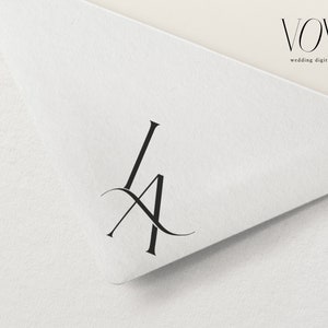 Customized Wedding Logo, Couple Monogram, Modern Wedding Initials, Initial Logo, Aesthetic Wedding Logo