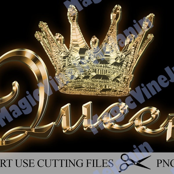 Queen with Gold Crown Clip Art, PNG, PDF (Version 1), Afro Girl Png, Black Women Strong Png, Black Queen, Black Girl Png, Black Queen Png