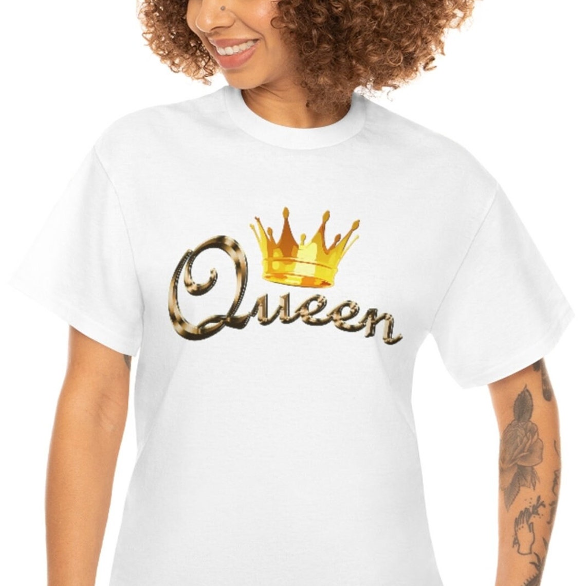 Queen With Gold Crown Clip Art version 2, PNG, PDF, Afro Girl Png ...