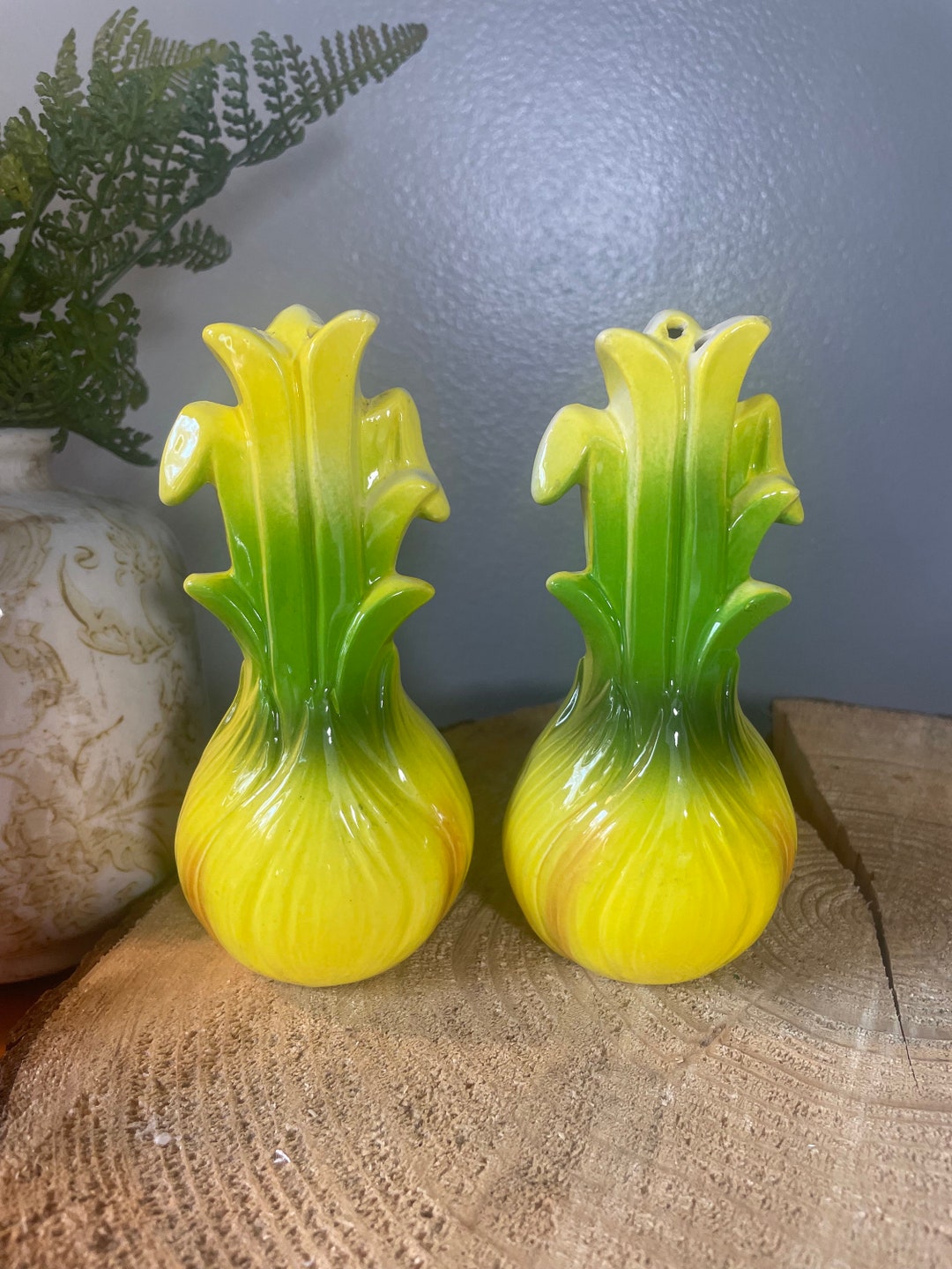 Vintage Made in Japan Onion Salt & Pepper Shaker Etsy