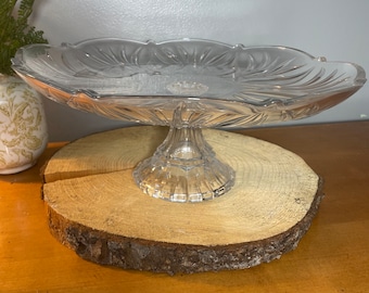 Vintage Crystal Cake Stand