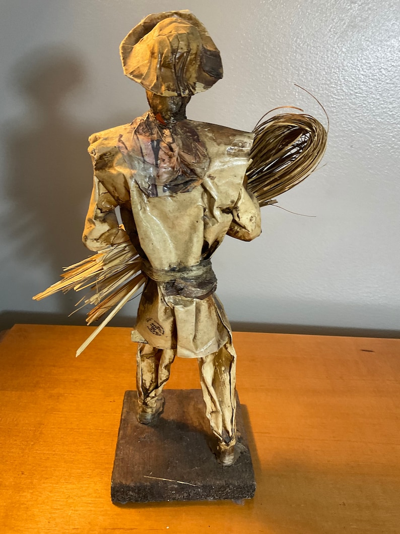 Paper Mache Mexican Folk Art Figures EB Elaborado a Mano Vintage Man Etsy