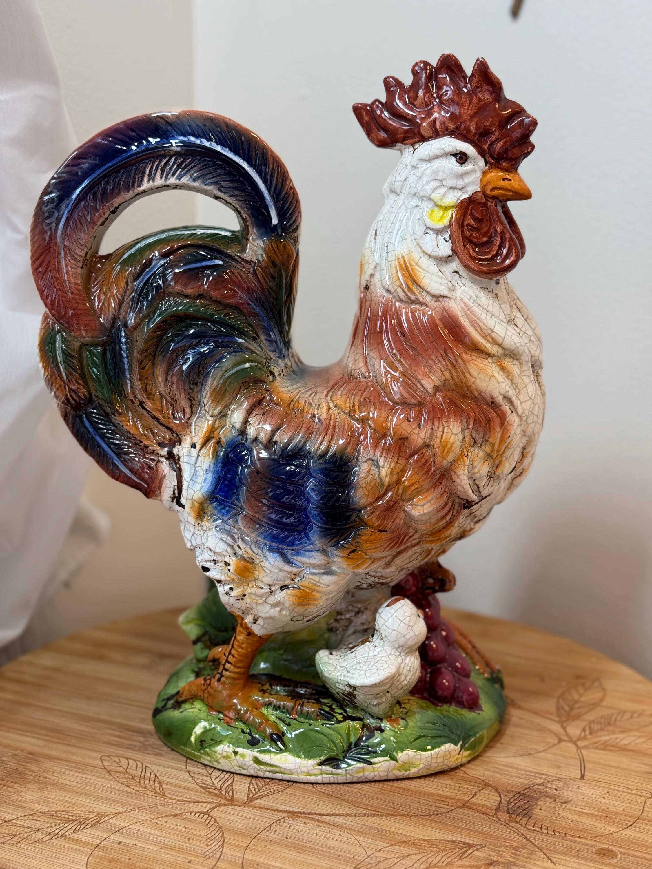 Vintage Blue Rooster - Etsy