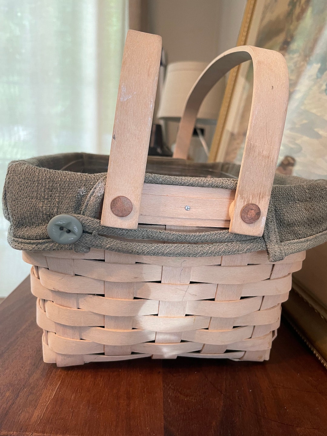 Longaberger Sewing Notions Basket Etsy
