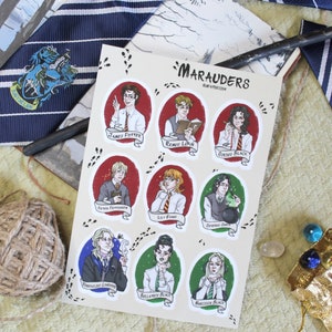 Harry Potter Marauders Stickers Sheet