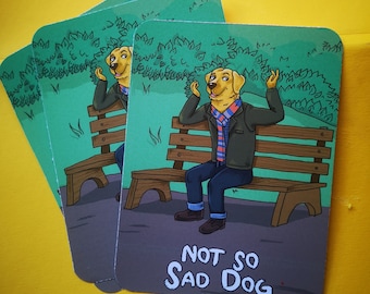 Sad Dog Mr. Peanutbutter printart