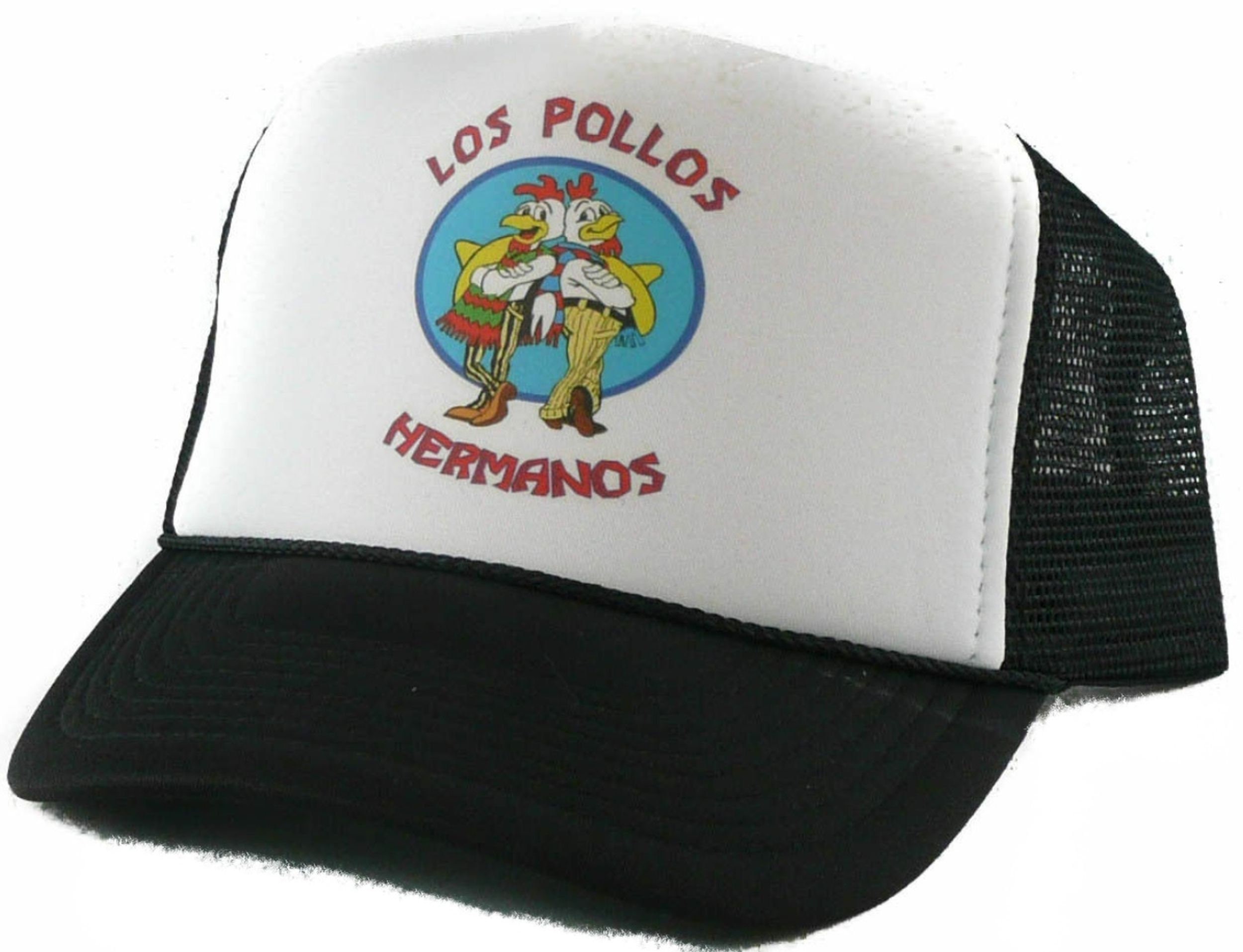 Los Pollos Hermanos Breaking Bad Trucker Hat Mesh Hat Vintage Snapback Hat Black