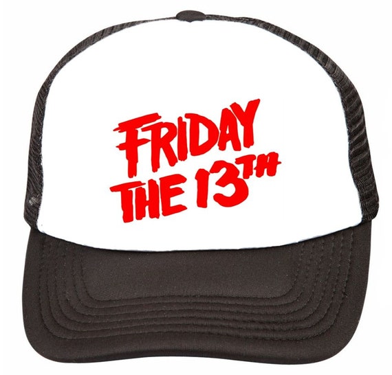 Friday the 13th Trucker Hat Mesh Hat Vintage Snap… - image 1