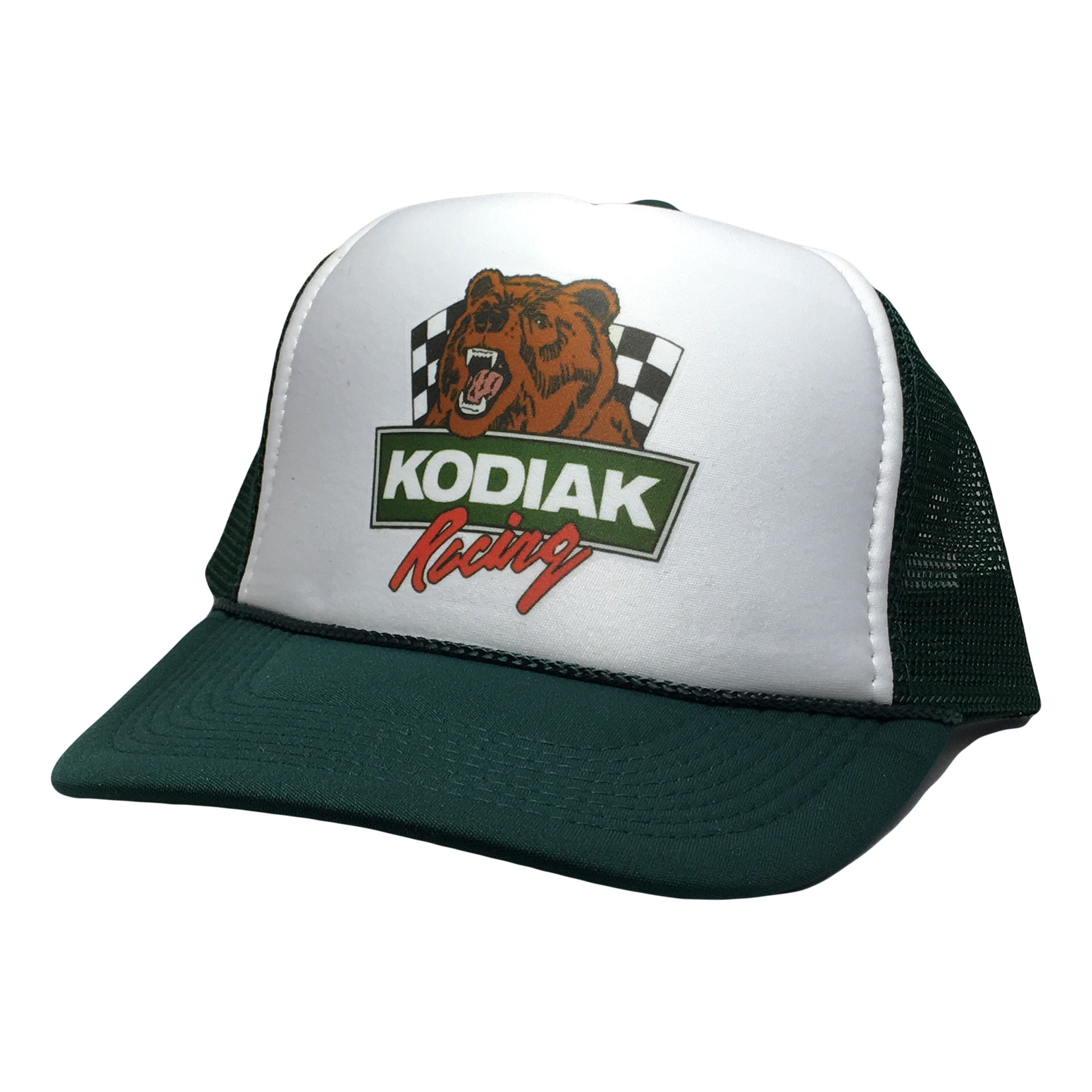 Kodiak Racing Trucker Hat Mesh Hat Vintage Snapback Hat Dark  display picture 3