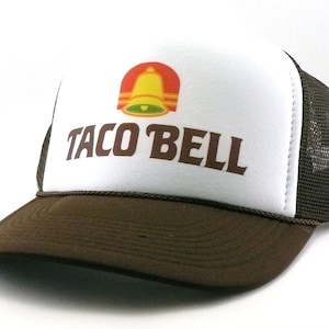 Taco Bell Trucker Hat Mesh Hat Vintage Snapback Hat Brown