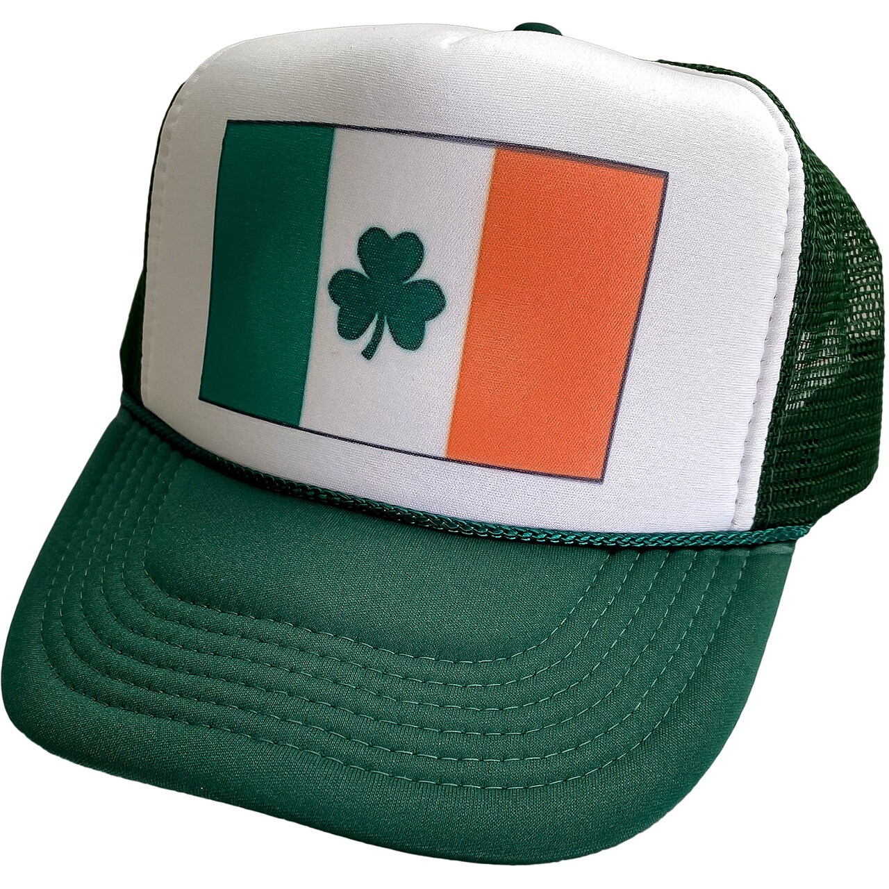 Irish Clover St. Patricks Day Trucker Hat Mesh Hat Vintage  display picture 2
