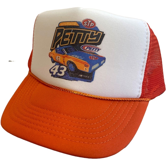 Richard Petty STP Racing Trucker Hat Mesh Hat Vintage Snapback Hat