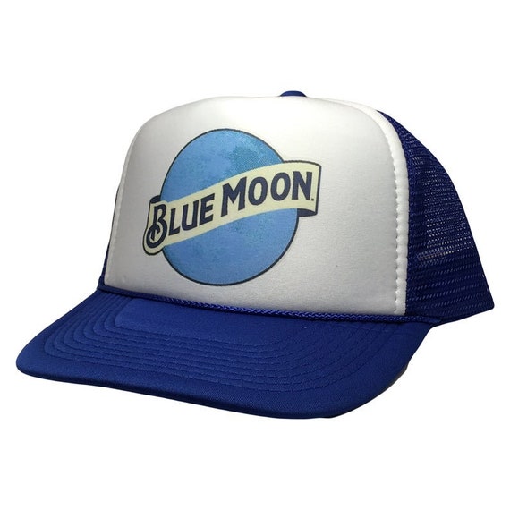 Blue Moon Beer Trucker Hat Mesh Hat Vintage Snapb… - image 1