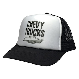 Casquette trucker Chevy Trucks Casquette en maille Snapback vintage Noir