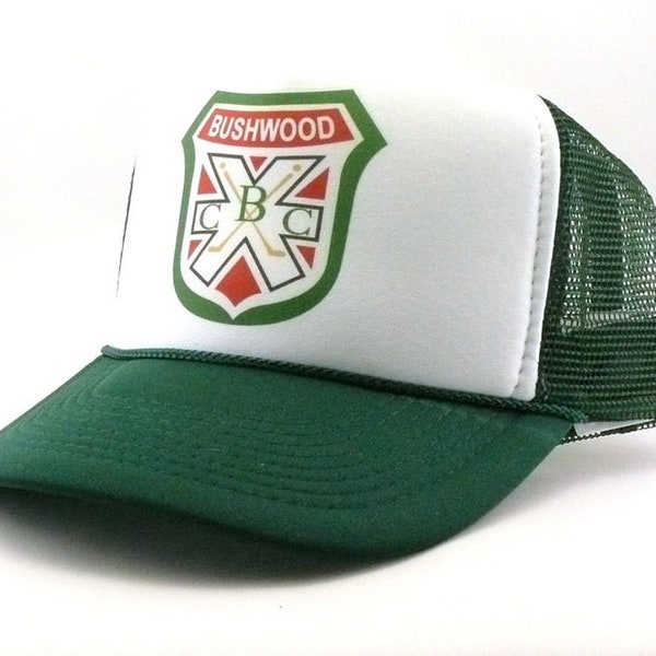 Bushwood Caddyshack Trucker Hat Mesh Hat vintage Snapback Hat Vert foncé