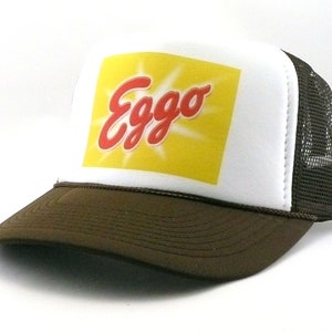 Czapka Eggo Trucker Hat Mesh Hat Vintage Snapback Hat Brown