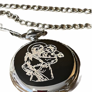 St. Christopher, Saint Christopher, St Christopher Pocket Watch, Saint Christopher Pocket Watch, Retirement Gifts, Engraved, Engraved Watch