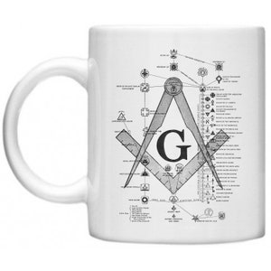 Coffret cadeau francs-maçons Mug maçonnique Boutons de manchette franc-maçon Porte-clés maçonnique Porte-clés Cadeaux loge maçonnique de luxe Diplômes maçonniques alliés