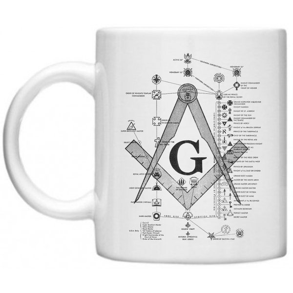 Masonic Freemasons Gift Set Masonic Mug Freemason Cufflinks Masonic Keyring Keychain Luxury Masonic Lodge Gifts Allied Masonic Degrees