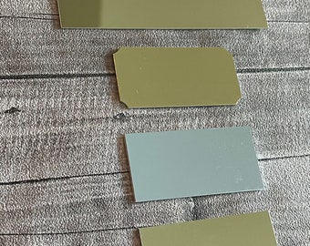 Personalisierte gravierte Plakette: Gold oder Silber, selbstklebende Namensplatte