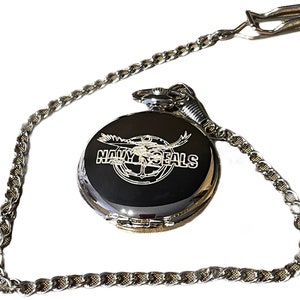 Navy SEALs Pocket Watch United States Navy Sea Air And Land Teams Military Special Forces SEAL Team 6 Frogman Navy SARC EOD Engraved Watch
