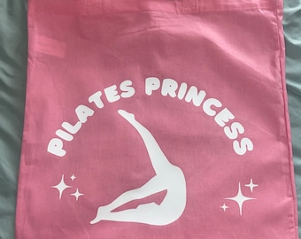 Pilates Prinzessin Pink Einkaufstasche