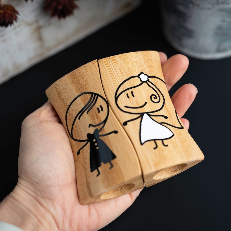 Personalized Salt & Pepper Shakers perfect wedding gift image 5