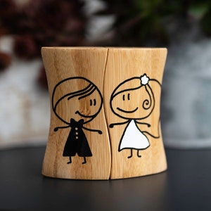 Personalized Salt & Pepper Shakers perfect wedding gift image 2