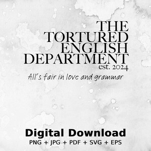 Torturerad engelska institutionen png svg, engelska institutionen svg, rolig engelsk grafik, digital png svg eps pdf jpg, allt är rättvist i kärlek svg