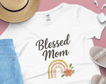 Gesegnete Mama SVG | Boho Regenbogen Mama PNG | Muttertag Sublimations Design | Digitaler Download für Cricut & Silhouette | Druckbare Kunst Mom |