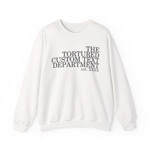 Gefoltert Benutzerdefinierte Text Abteilung Sweatshirt, gefoltert Abteilung Shirt, personalisierte Abteilung Shirt, benutzerdefinierte gefoltert Abteilung T-Shirt