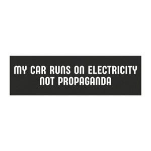 My Car Runs On Electric, Anti Elon Magnet, NO Elon, Elon Prohibited, Elon Ban, Elon Free Zone, Funny Magnet Gift, Car Magnet, Novelty Magnet