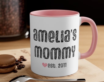 Personalisierte Mama Tasse, lustiges Muttertagsgeschenk, Mamas Geburtstag, Kaffeetasse für Mama, lustige Tassen für Mama, bestes Mama aller Zeiten Geschenk, individuelle Kaffeetasse