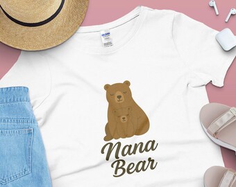 Nana Bär SVG PNG | Niedliches Bären & Cub SVG Design | Nana Shirt Cricut-Datei | Sublimation Download für Nana | Frühlingsmama