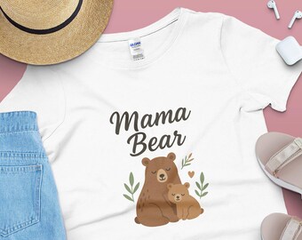 Mama Bär SVG PNG | Wald Bärenmama Design | Niedliche Cricut SVG für T-Shirts | Muttertags-Sublimation | Frühlingsmama