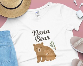 Nana Bär SVG PNG | Niedliches Bären & Cub SVG Design | Nana Shirt Cricut-Datei | Sublimation Download für Nana | Frühlingsmama