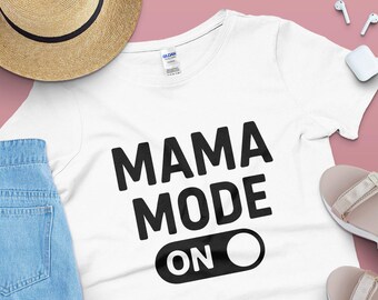 Mama Mode SVG PNG | Lustiges Muttertags-Shirt Design | Mama Leben Cricut Schnitt Datei | Digitaler Download für Sublimation & Druck