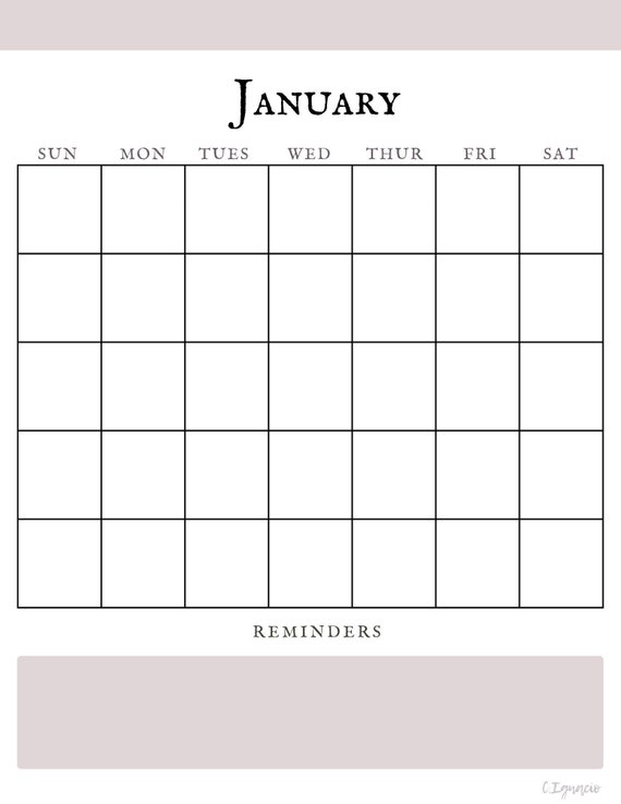 Monthly and Daily Printable Digital Planner - Etsy