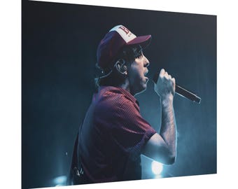 All Time Low Alex Gaskarth Poster – Live at The Met Philly 2025 – Vocalist Concert Photo Print – Pop Punk Wall Art – Free US Shipping