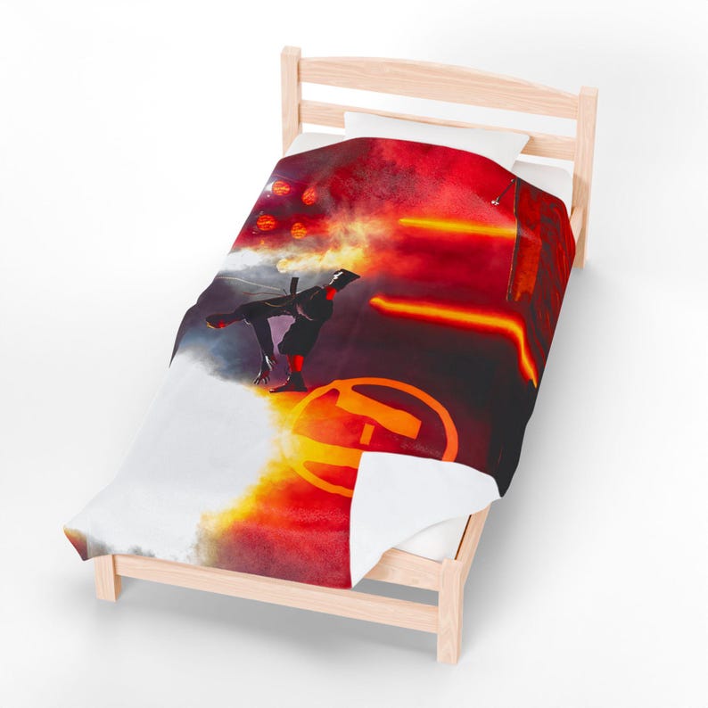 Twenty One Pilots Concert Blanket - Tyler Joseph Jump Shot | BREACH / Clancy Tour Plush Velveteen Throw image 4