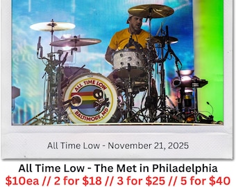Rian Dawson – Drummer Polaroid – All Time Low – Nov 21, 2025 - 007