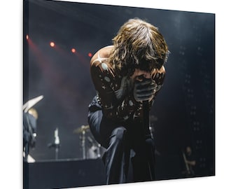 Bring Me The Horizon - Impressão em tela de Oli Sykes - Ao vivo em Camden, NJ - 08/06/2023