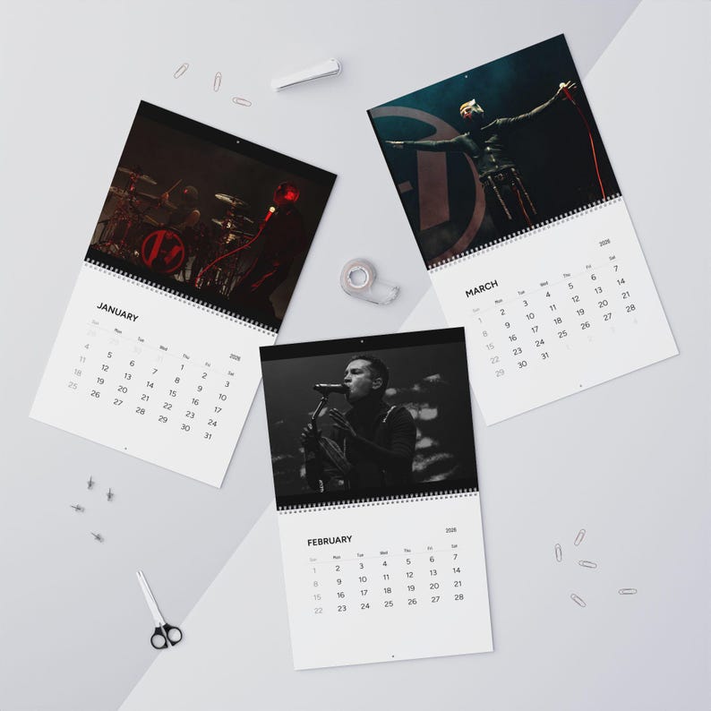 2026 Twenty One Piløts Calendar | Live Music Wall Calendar | Tyler Joseph & Josh Dun Limited Edition Calendar image 4