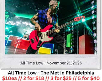Zack Merrick – Neon Bass – Polaroid Print (Nov 21, 2025 – Philadelphia) - 003