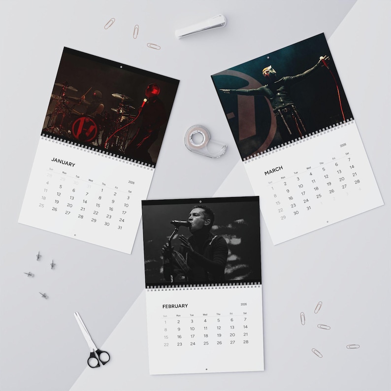 2026 Twenty One Piløts Calendar | Live Music Wall Calendar | Tyler Joseph & Josh Dun Limited Edition Calendar image 8