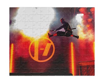 TWENTY ØNE PILØTS Jump Shot Puzzle | Clancy Tour Live Photo | 110-1014 Piece Jigsaw | Tyler Joseph Jump Shot | Collectible Toy