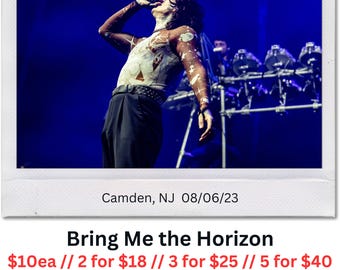 Bring Me The Horizon – Oli Sykes Live Instax Print / polaroid – BMTH 003 – Camden, NJ – 08/06/23