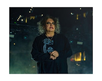 Robert Smith - The Cure Live Poster Print | Wells Fargo Center Philadelphia 2023 | Goth Rock Wall Art and Poster