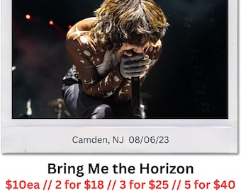 Bring Me The Horizon – Instax Print / Polaroid – BMTH 005 – Live in Camden, NJ – 08/06/23 w/ Oli Sykes