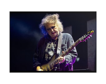 Robert Smith - The Cure Live Poster Print | Wells Fargo Center Philadelphia 2023 | Goth Rock Wall Art | Concert Photography